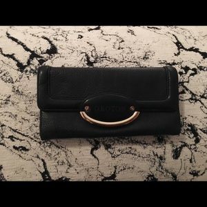 Black leather Oroton wallet